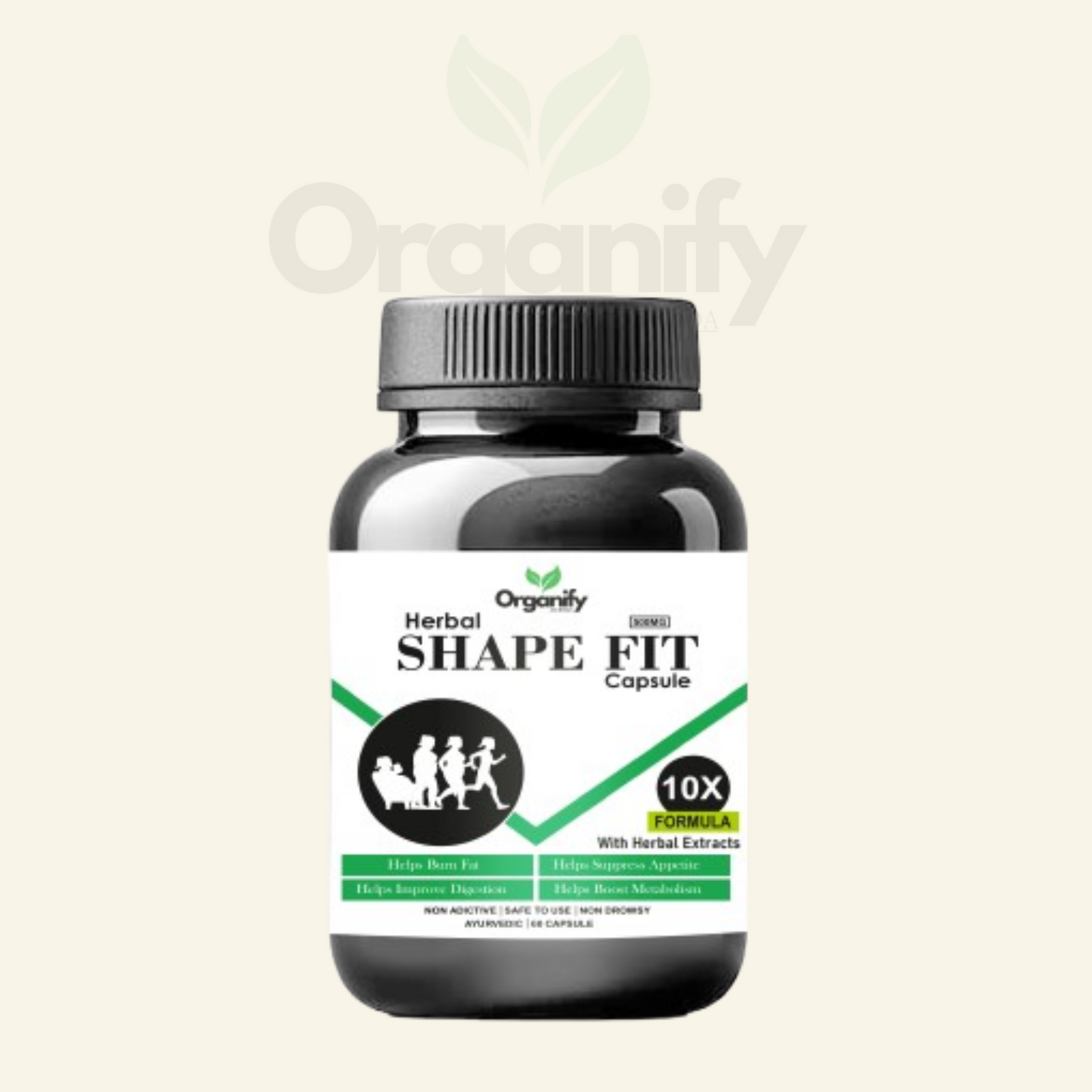 Organify Herbal Shape In Fit - Weight loss Capsules with Ayurvedic (60 Capsules)